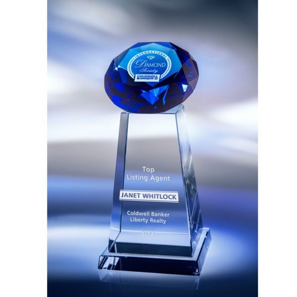 Optic Crystal Diamond Peak award