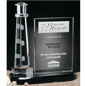 Journey Point Lighthouse Crystal Award