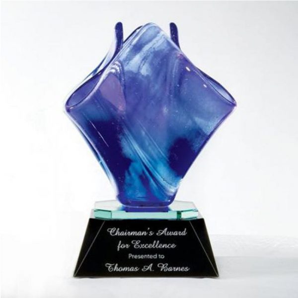 Addison Blooms Business Recognition Art Glass Award