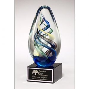 Miranda Egg Shaped Art Glass Award