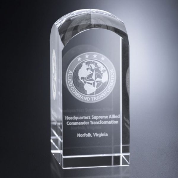 Dome 3D Optical Crystal Award