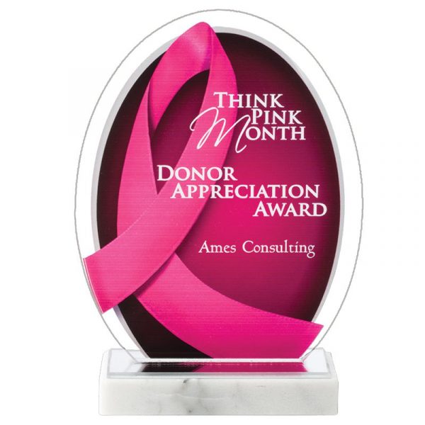 Breast Cancer Awareness Acrylic Award