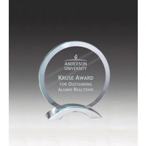 Winners Circle Beveled Clear Glass Award