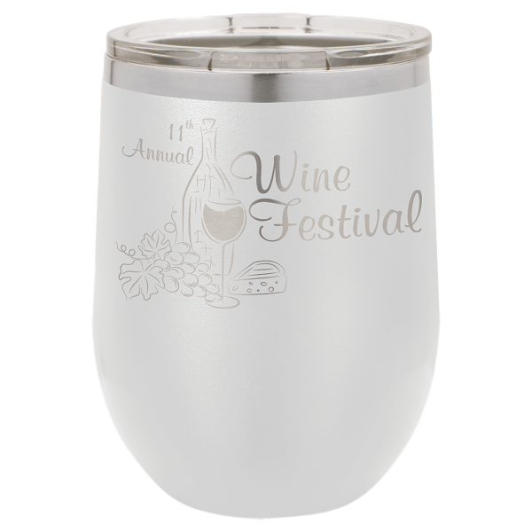 Stemless Wine Tumblers 12 Ounce Laser Engraved