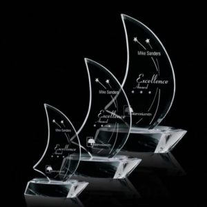 Palmeira Optical Crystal Sailboat Award