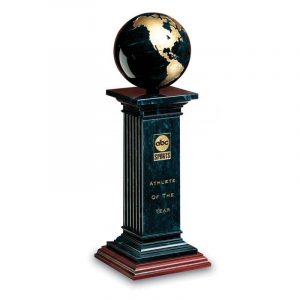 Renaissance Black Marble Globe Award