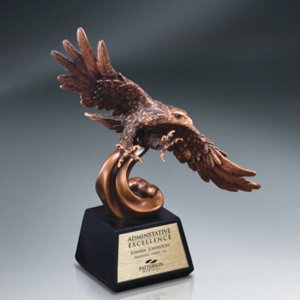 Elegant Eagle Resin Bronze Recognition Award