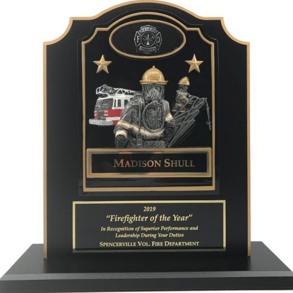 Firefighter Stand Up Plaque Award