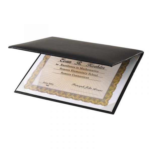 Clear Cover Padded Certificate Holder