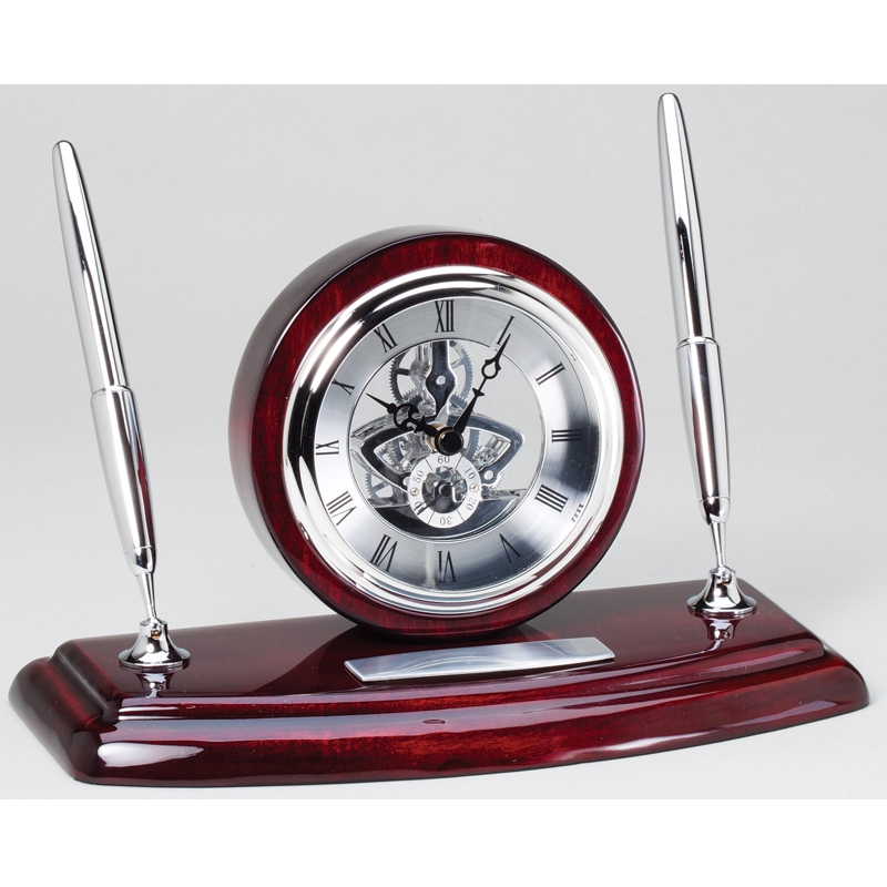 Executive Desk Clock Pen Set Awardmakers